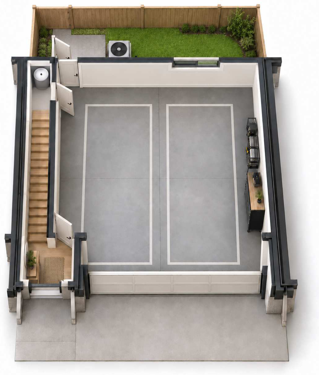 Type A ground floor / garage plan